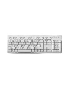 Logitech Keyboard K120 for Business teclado Oficina USB QWERTZ Alemán Blanco