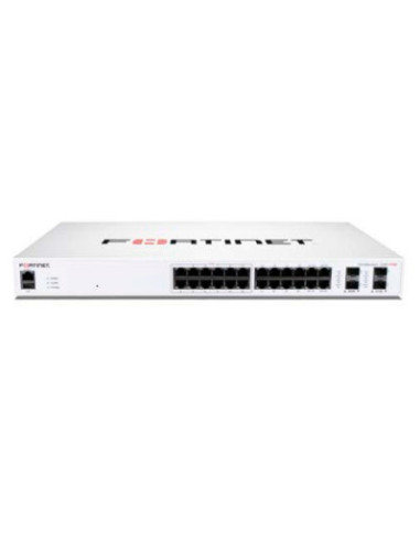 Fortinet FS-124F-FPOE switch Energía sobre Ethernet (PoE) 1U Blanco