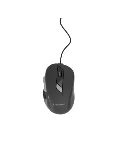 Gembird MUS-6B-01 ratón Oficina Ambidextro USB tipo A Óptico 1600 DPI