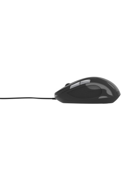 Gembird MUS-6B-01 ratón Oficina Ambidextro USB tipo A Óptico 1600 DPI