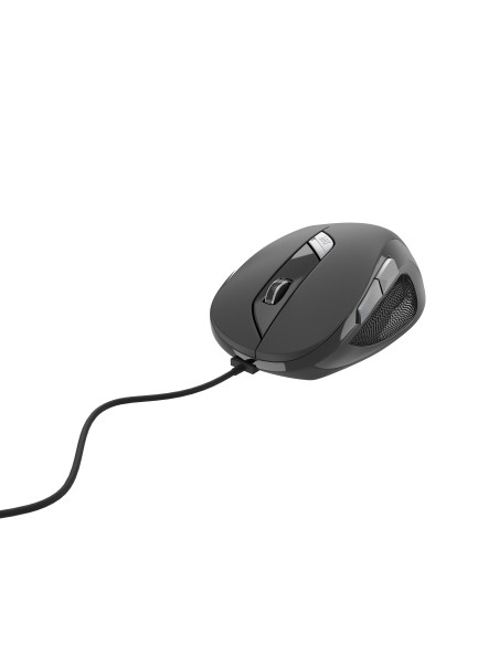 Gembird MUS-6B-01 ratón Oficina Ambidextro USB tipo A Óptico 1600 DPI