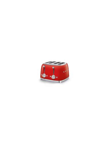 Smeg TSF03RDEU tostadora 6 4 rebanada(s) 2000 W Rojo