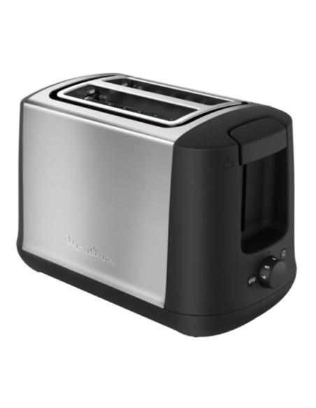 Moulinex LT340811 tostadora 6 2 rebanada(s) Negro, Acero inoxidable
