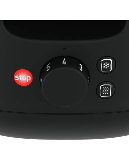 Moulinex LT340811 tostadora 6 2 rebanada(s) Negro, Acero inoxidable