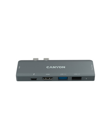 Canyon DS-5 USB 2.0 Type-C Gris