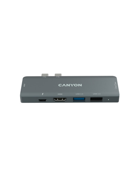 Canyon DS-5 USB 2.0 Type-C Gris