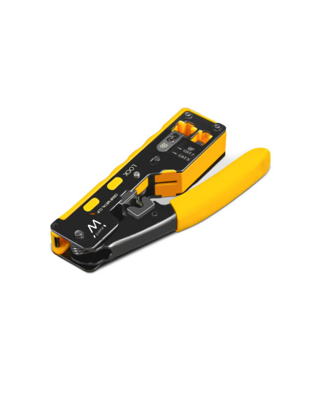 Ewent EW9006 crimpadora Herramienta para prensar Negro, Amarillo