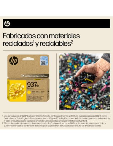 HP Cartucho de Tinta Original EvoMore 937e amarilla