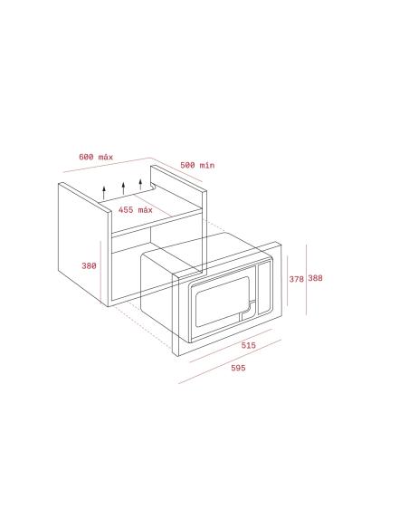 Teka MWE 255 FI Microondas integrado 25L 900 W Acero inoxidable