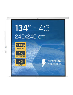 iggual Pantalla eléctrica 4 3 134" 240x240 cm