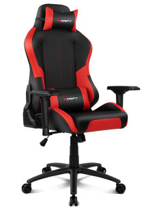 DRIFT DR250 Silla para videojuegos de PC Asiento acolchado tapizado Negro, Rojo