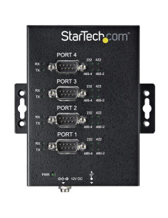 StarTech.com Adaptador Hub Serie RS232 RS485 RS422 a 4 puertos USB - Convertidor Ladrón USB 2.0 a Serial DB9 - IP30 - de 2