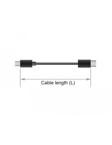 DeLOCK 85660 cable DisplayPort 2 m Negro