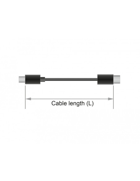 DeLOCK 85660 cable DisplayPort 2 m Negro