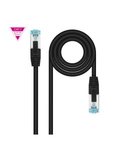 Nanocable Cable de Red Cat.7 600MHZ LSZH SFTP PIMF AWG26, Negro, 25 cm