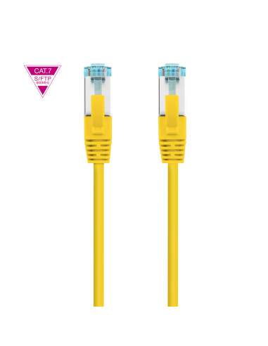 Nanocable Cable de Red Cat.7 600MHZ LSZH SFTP PIMF AWG26, Amarillo, 25 cm
