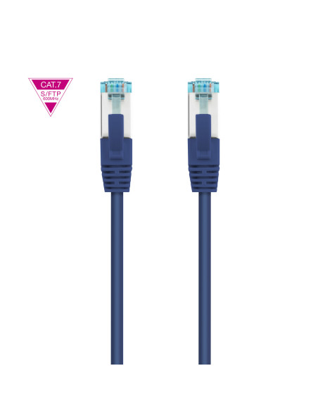 Nanocable Cable de Red Cat.7 600MHZ LSZH SFTP PIMF AWG26, Azul, 25 cm