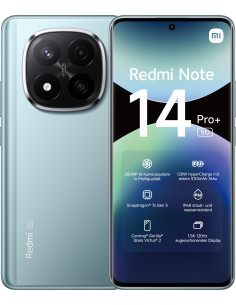 Xiaomi Redmi Note 14 Pro+ 5G 16,9 cm (6.67") SIM doble USB Tipo C 8 GB 256 GB 5110 mAh Azul