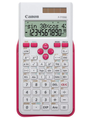 Canon F-715SG calculadora Bolsillo Calculadora científica Rosa, Blanco