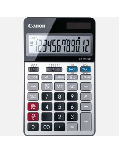 Canon HS-20TSC calculadora Escritorio Calculadora financiera Negro, Plata