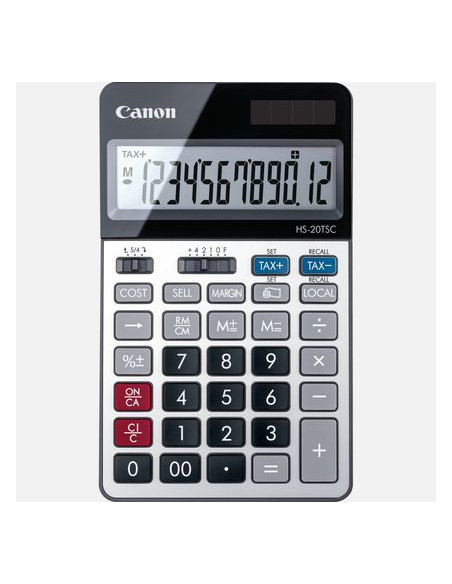 Canon HS-20TSC calculadora Escritorio Calculadora financiera Negro, Plata
