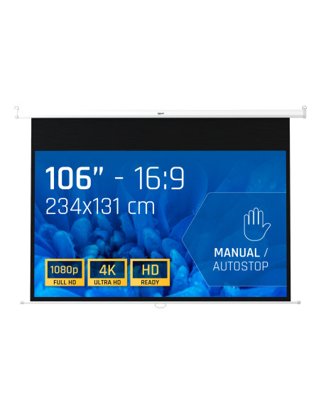 iggual Pantalla manual 16 9 106" 234x131 cm