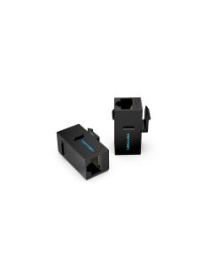 Vention Adaptador Conector RJ45 IPGB0-5 Cat6 UTP/ RJ45 Hembra - RJ45 Hembra/ 5 uds/ Negro