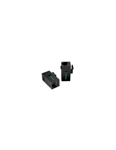 Vention Adaptador Conector RJ45 IPGB0-5 Cat6 UTP/ RJ45 Hembra - RJ45 Hembra/ 5 uds/ Negro
