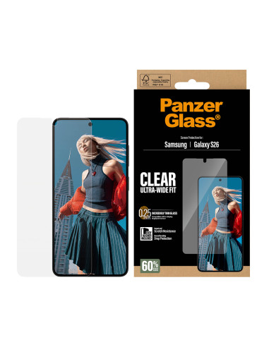 PanzerGlass ® Screen Protector Samsung Galaxy S26 | Ultra-Wide Fit w. EasyAligner Protector de pantalla 1 pieza(s)