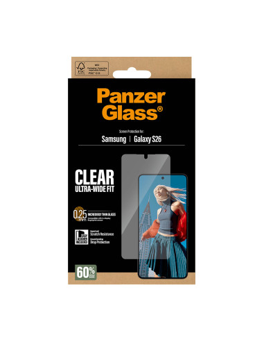 PanzerGlass ® Screen Protector Samsung Galaxy S26 | Ultra-Wide Fit w. EasyAligner Protector de pantalla 1 pieza(s)