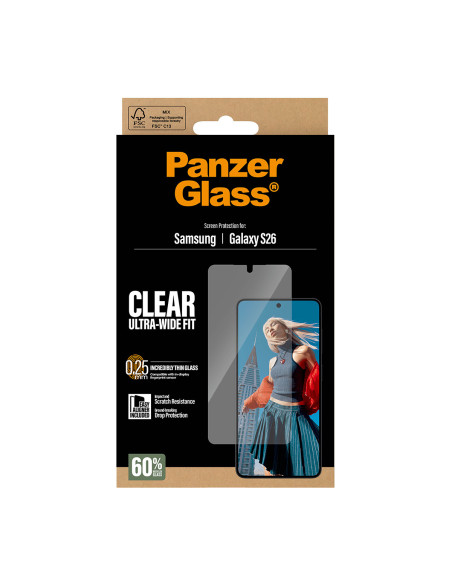 PanzerGlass ® Screen Protector Samsung Galaxy S26 | Ultra-Wide Fit w. EasyAligner Protector de pantalla 1 pieza(s)