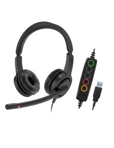 Axtel VOICE UC28-35 stereo USB-A Auriculares Alámbrico Diadema Oficina Centro de llamadas USB tipo A Negro 2