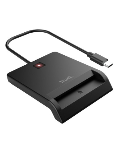Trust 26253 lector de tarjeta inteligente Interior USB Tipo C Negro