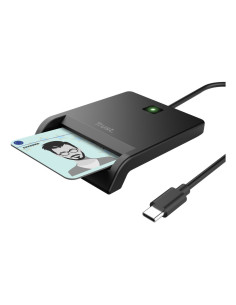 Trust 26253 lector de tarjeta inteligente Interior USB Tipo C Negro 2