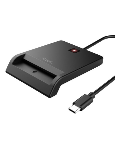 Trust 26253 lector de tarjeta inteligente Interior USB Tipo C Negro