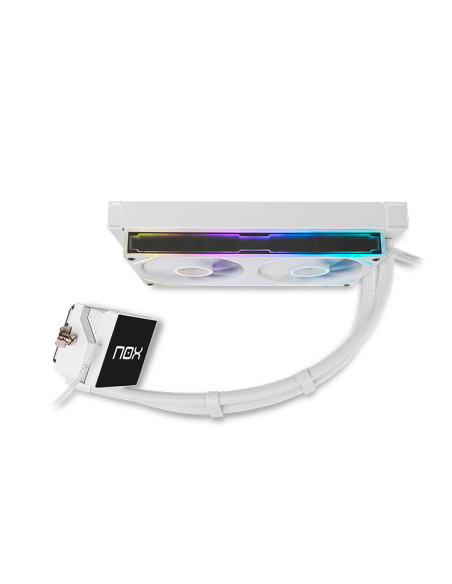 NOX Hummer M-240 LCD|Kit RL Magnético ARGB Blanco