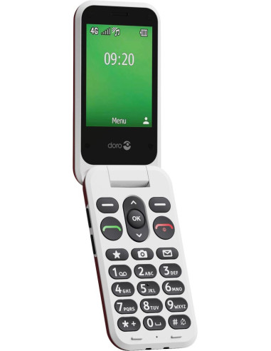 Doro Leva E22 7,11 cm (2.8") 127,8 g Rojo, Blanco Característica del teléfono