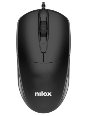 Nilox MOUSB1011 ratón Oficina USB tipo A Óptico 1200 DPI