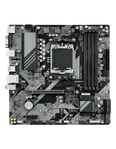 GIGABYTE A620M DS3H Placa base - Soporta CPUs AMD Ryzen 8000, VRM digital de 5+2+2 fases, hasta 7600MHz DDR5 (OC), 1xPCIe 4.0