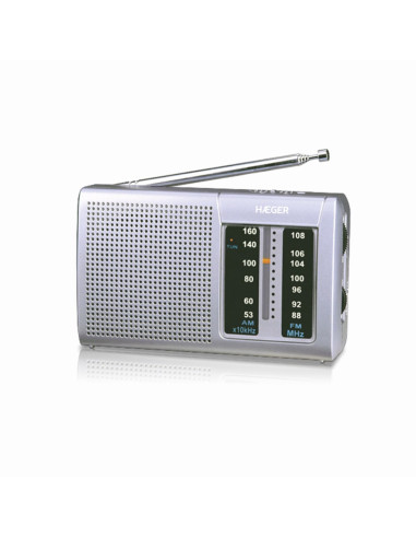 Haeger PR-BIB.001A radio Portátil Digital Plata
