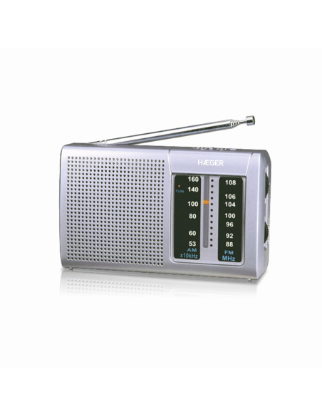 Haeger PR-BIB.001A radio Portátil Digital Plata