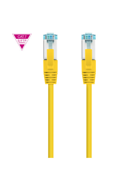 Nanocable Cable de Red Cat.7 600MHZ LSZH SFTP PIMF AWG26, Amarillo, 30 cm
