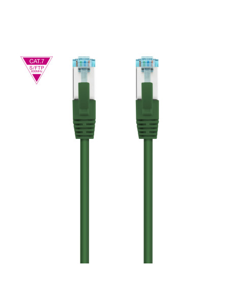 Nanocable Cable de Red Cat.7 600MHZ LSZH SFTP PIMF AWG26, Verde, 50 cm
