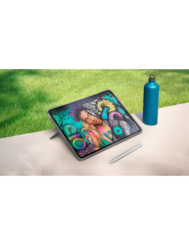 Logitech Combo Touch, Funda con Teclado, iPad Air 13 Pulgadas (M2)(2024) - Teclado retroiluminado extraíble con Soporte