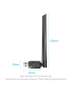 Vention KDTB0 adaptador y tarjeta de red WLAN 633 Mbit s 2