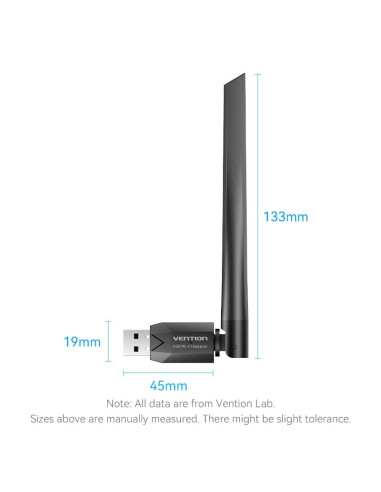 Vention KDTB0 adaptador y tarjeta de red WLAN 633 Mbit s