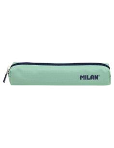 Milan Serie 1918 Estuche Mini Redondo - Tejido Resistente a las Roturas y Rasgaduras - Medidas 20,5x4,5x5cm - Color Verde