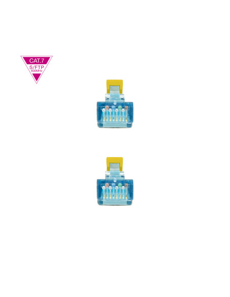 Nanocable Cable de Red Cat.7 600MHZ LSZH SFTP PIMF AWG26, Amarillo, 2 m