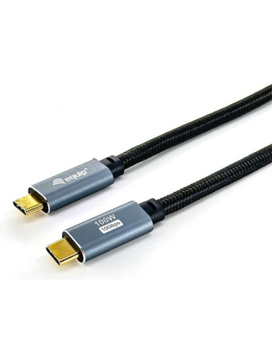 Equip 128359 Cable USB 3.2 Gen 2 C a C, M M, 3,0m, PD100W , 4K 60Hz, 10Gbps, Negro