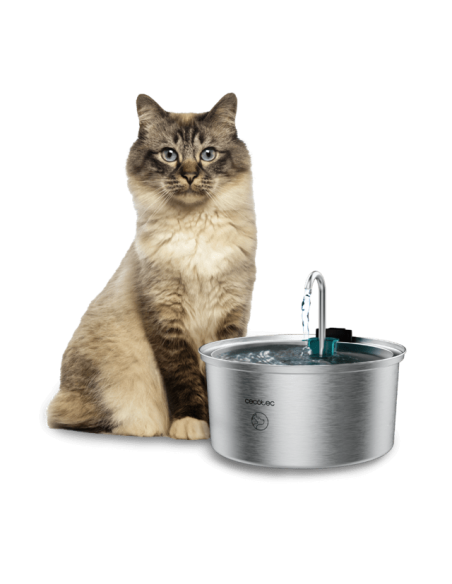 BEBEDERO AUTOMATICO CECOTEC PUMBA 3200 REFRESH INOX / 3.2 LITROS / FILTRO / A01_EU01_103271